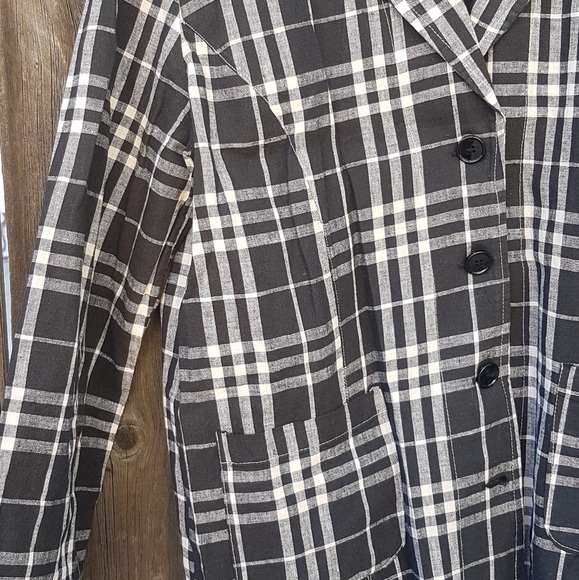 Cotton Summer Plaid Jacket - Picture 4 of 5